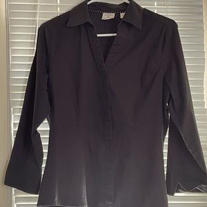 Riders, women cut, black blouse, size medium